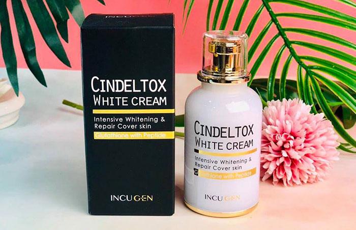INCUGEN Cindeltox White Cream with Glutathione 50 ml – Moisturizing Face Cream – Brand New