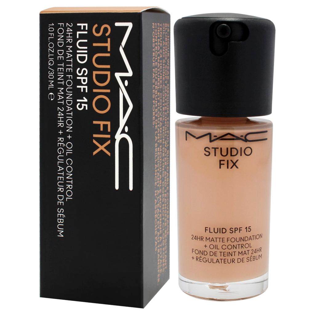 MAC Studio Fix Fluid SPF15 Matte Foundation Oil Control Shade N4.75 1oz / 30ml