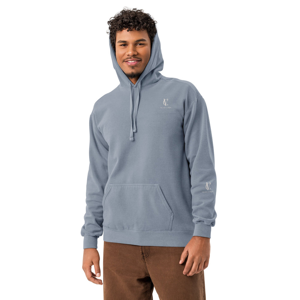 Unisex garment-dyed hoodie