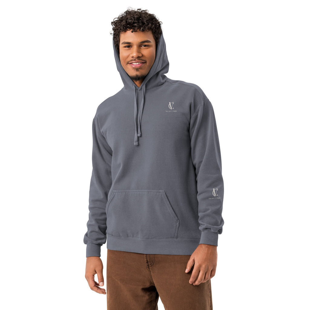 Unisex garment-dyed hoodie