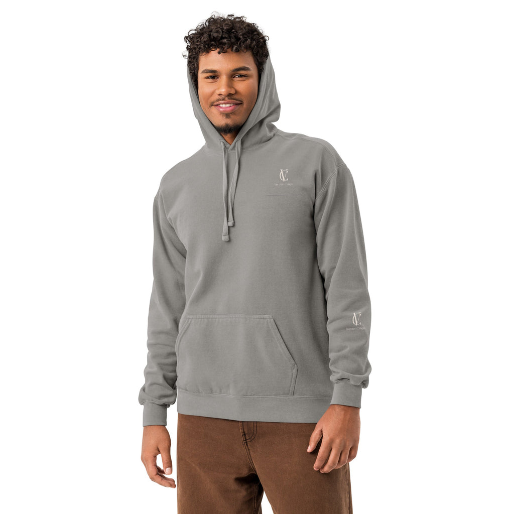 Unisex garment-dyed hoodie