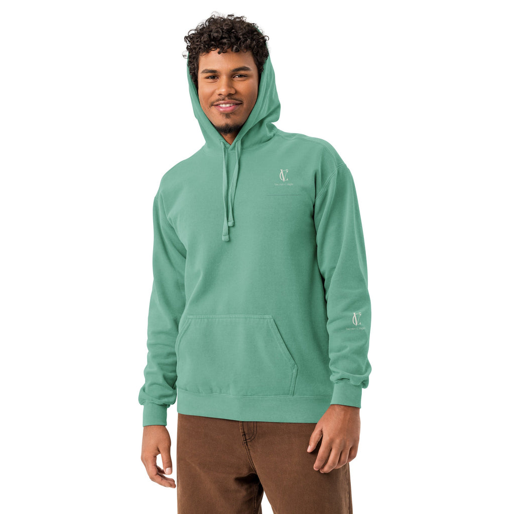 Unisex garment-dyed hoodie