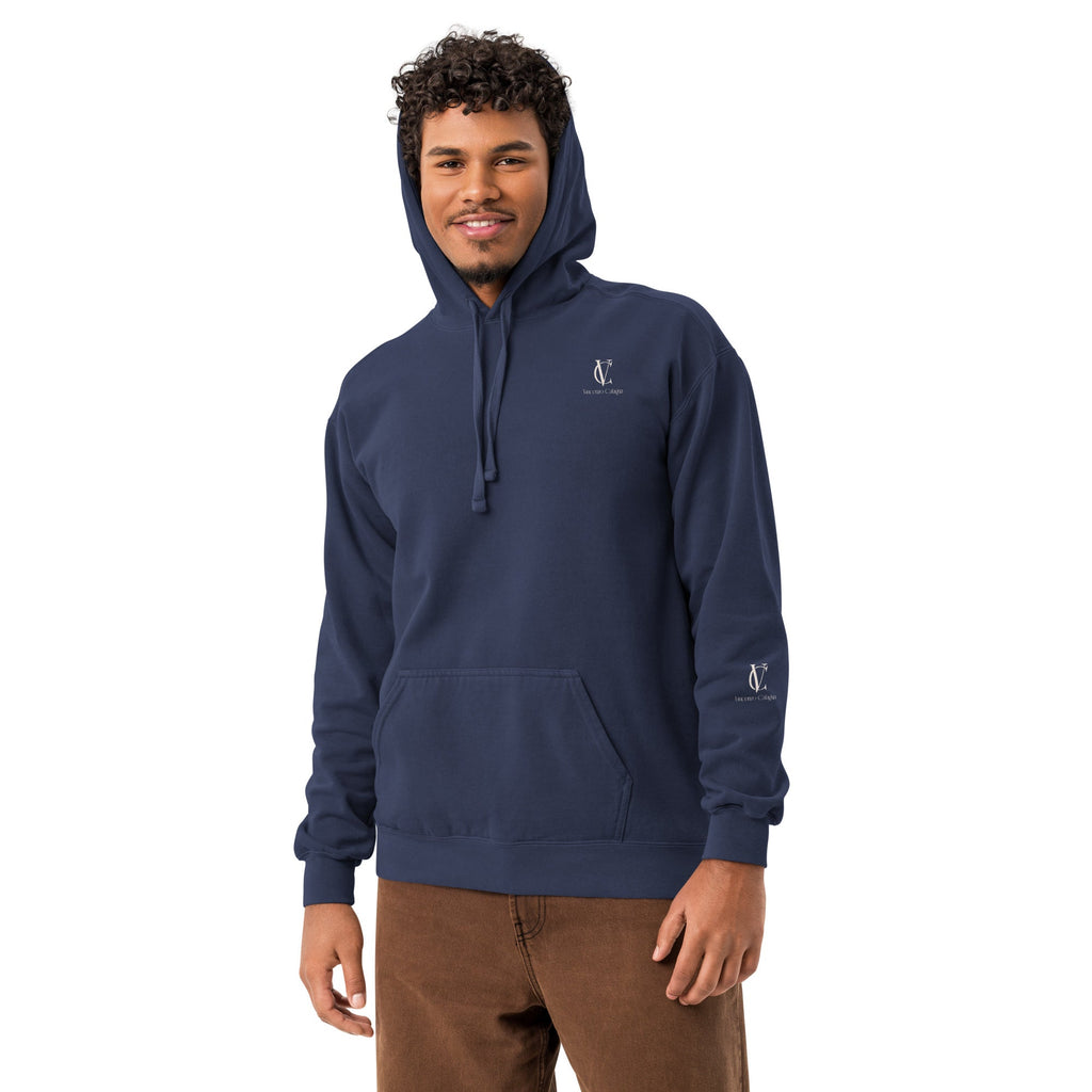 Unisex garment-dyed hoodie