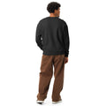 Unisex garment-dyed fleece crewneck sweatshirt