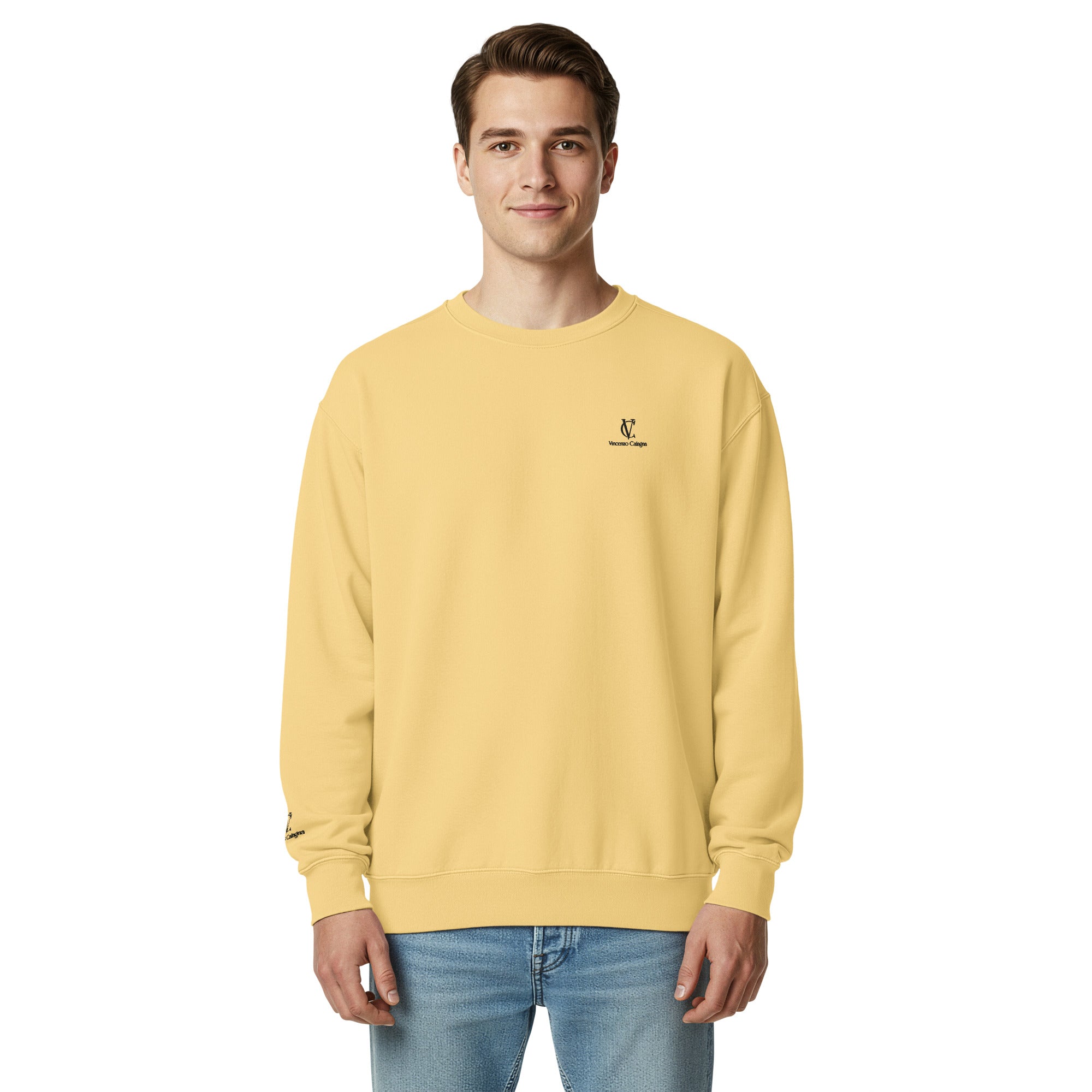 Unisex garment-dyed sweatshirt