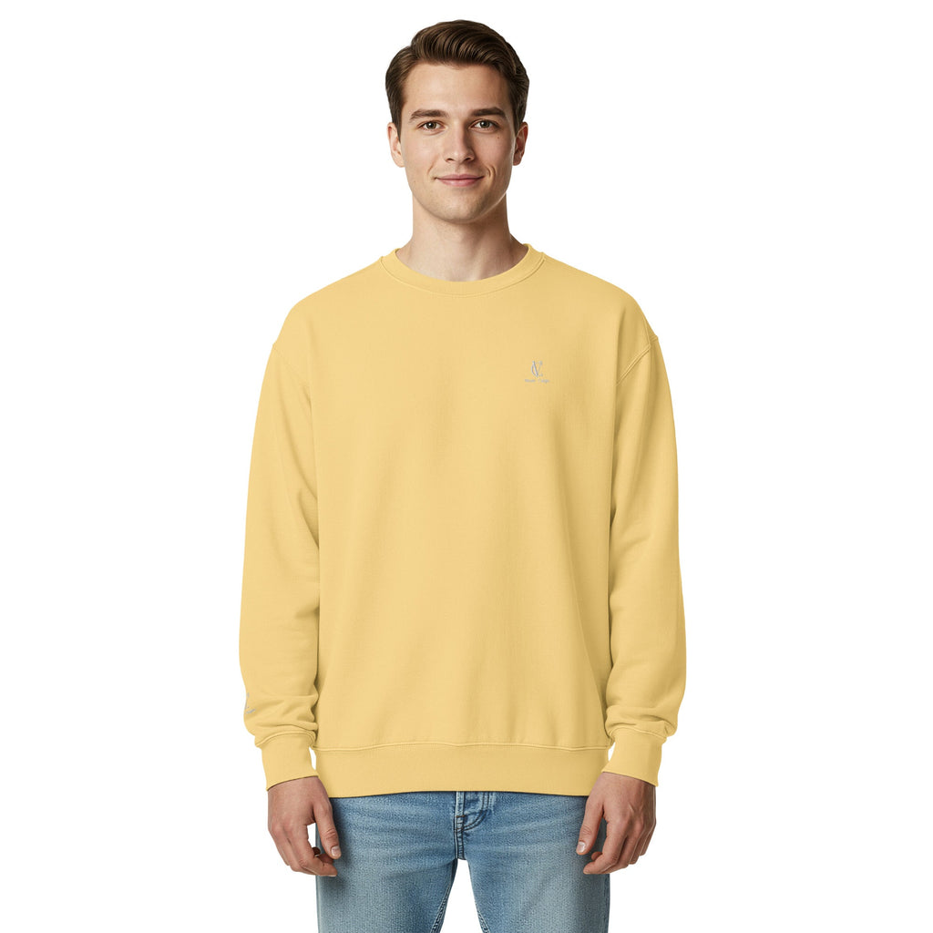 Unisex garment-dyed sweatshirt